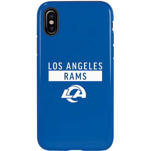 NFL Los Angeles Rams Blue Performance Series iPhone X Pro Case