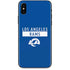 NFL Los Angeles Rams Blue Performance Series iPhone X Skin
