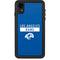 NFL Los Angeles Rams Blue Performance Series iPhone XR Waterproof Case