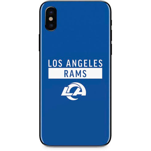 NFL Los Angeles Rams Blue Performance Series iPhone XS Max Skin