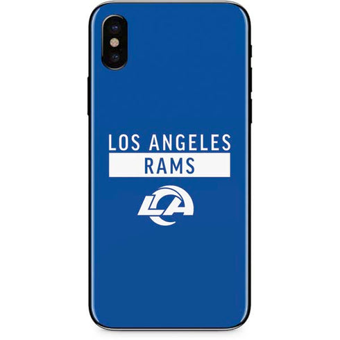 NFL Los Angeles Rams Blue Performance Series iPhone XS Skin