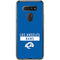 NFL Los Angeles Rams Blue Performance Series LG K51/Q51 Clear Case
