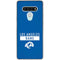 NFL Los Angeles Rams Blue Performance Series LG Stylo 6 Clear Case
