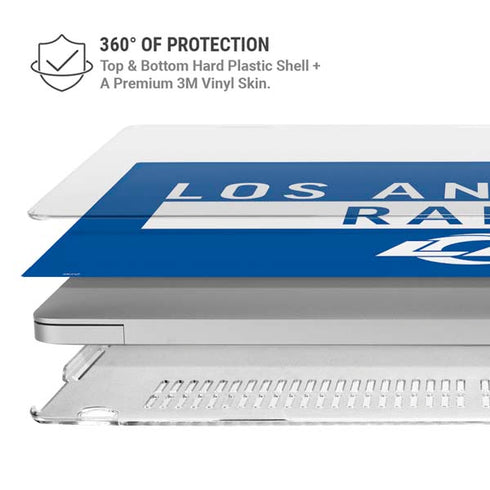NFL Los Angeles Rams Blue Performance Series MacBook Air 13in M1 (2021) Case plus Skin