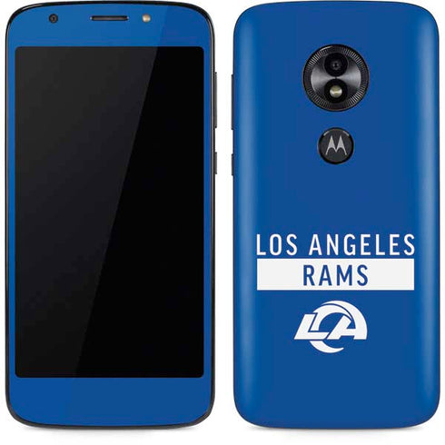 NFL Los Angeles Rams Blue Performance Series Moto E5 Play Skin