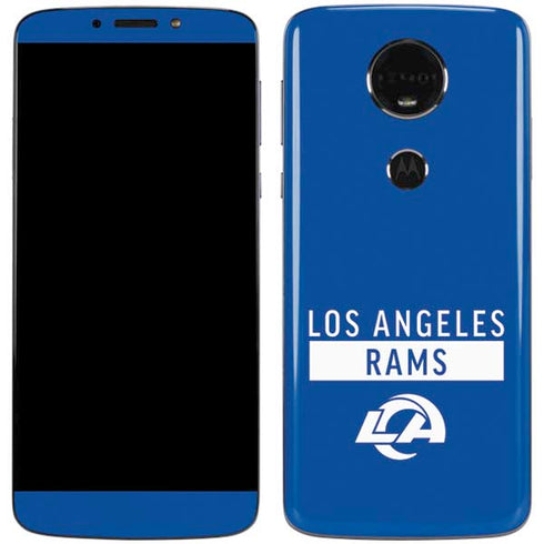 NFL Los Angeles Rams Blue Performance Series Moto E5 Plus Skin