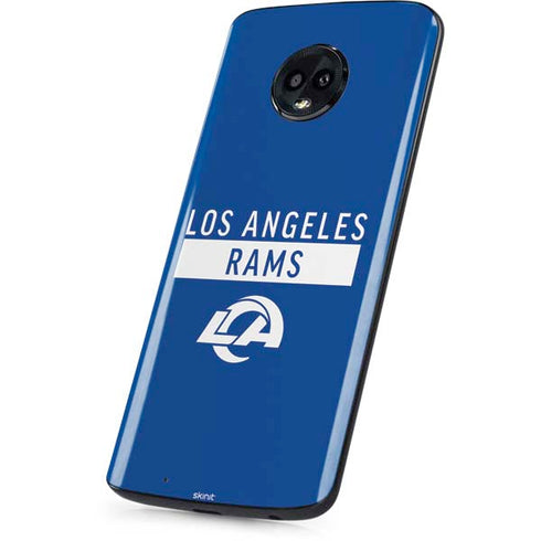NFL Los Angeles Rams Blue Performance Series Moto G6 Skin