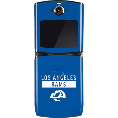 NFL Los Angeles Rams Blue Performance Series Motorola RAZR Skin