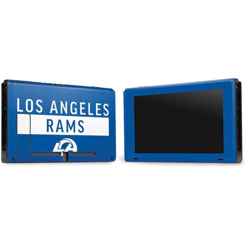 NFL Los Angeles Rams Blue Performance Series Nintendo Switch Bundle Skin