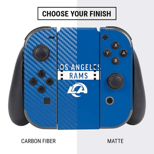 NFL Los Angeles Rams Blue Performance Series Nintendo Switch Bundle Skin