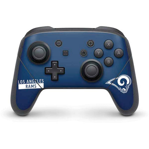 NFL Los Angeles Rams Blue Performance Series Nintendo Switch Pro Controller Skin