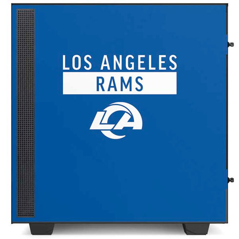 NFL Los Angeles Rams Blue Performance Series NZXT H510 Compact ATX Mid-Tower Case Skin