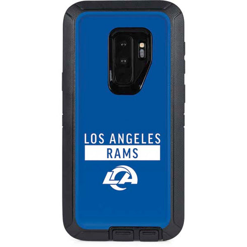 NFL Los Angeles Rams Blue Performance Series Otterbox Defender Galaxy Skin