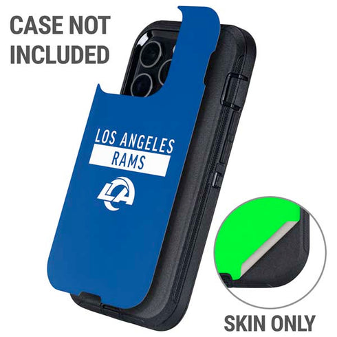 NFL Los Angeles Rams Blue Performance Series Otterbox Defender iPhone Skin