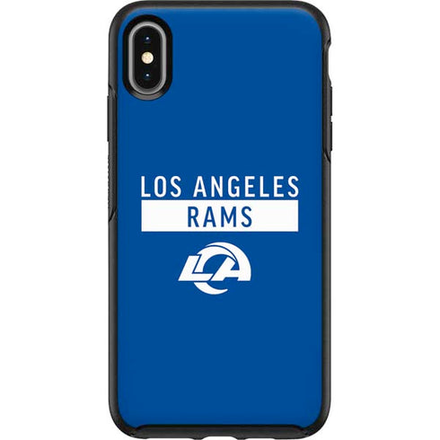 NFL Los Angeles Rams Blue Performance Series Otterbox Symmetry iPhone Skin