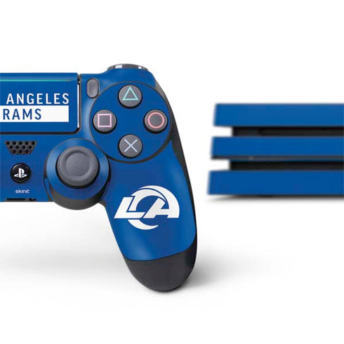 NFL Los Angeles Rams Blue Performance Series PS4 Pro Bundle Skin