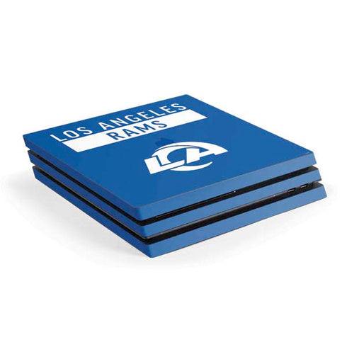 NFL Los Angeles Rams Blue Performance Series PS4 Pro Console Skin