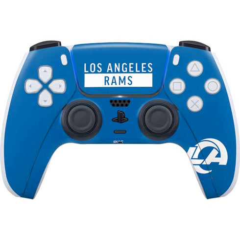 NFL Los Angeles Rams Blue Performance Series PS5 Controller Skin