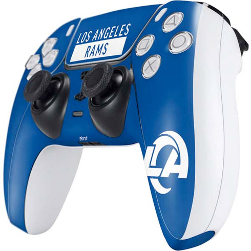 NFL Los Angeles Rams Blue Performance Series PS5 Controller Skin