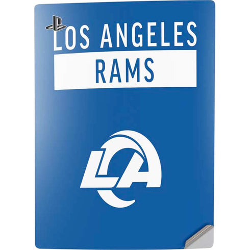 NFL Los Angeles Rams Blue Performance Series PS5 Digital Edition Console Skin