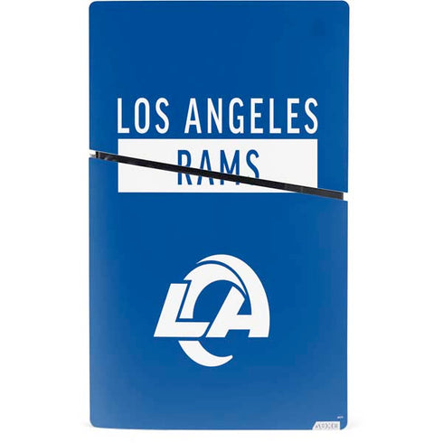 NFL Los Angeles Rams Blue Performance Series PS5 Slim Digital Edition Bundle Skin
