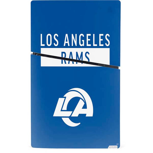 NFL Los Angeles Rams Blue Performance Series PS5 Slim Digital Edition Console Skin