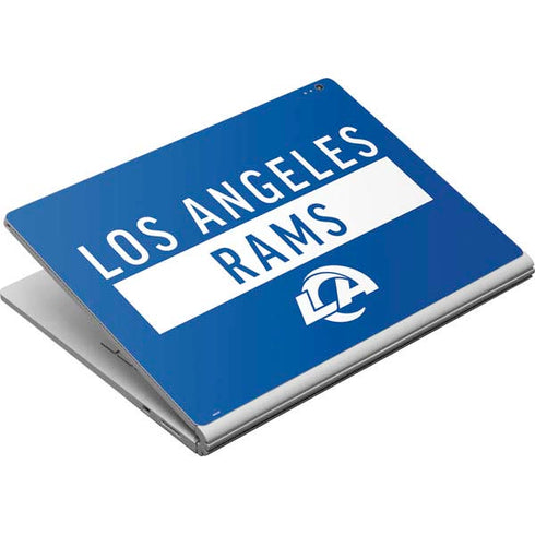 NFL Los Angeles Rams Blue Performance Series Surface Book Skin
