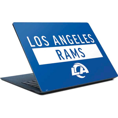 NFL Los Angeles Rams Blue Performance Series Surface Laptop Skin