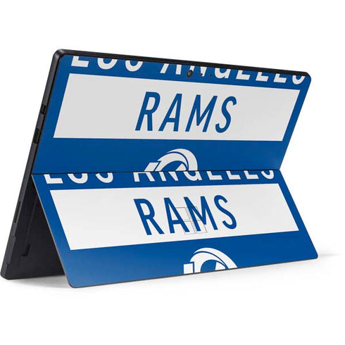 NFL Los Angeles Rams Blue Performance Series Surface Pro 6 Skin