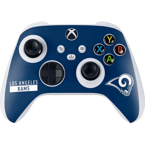 NFL Los Angeles Rams Blue Performance Series Xbox Series S Controller Skin