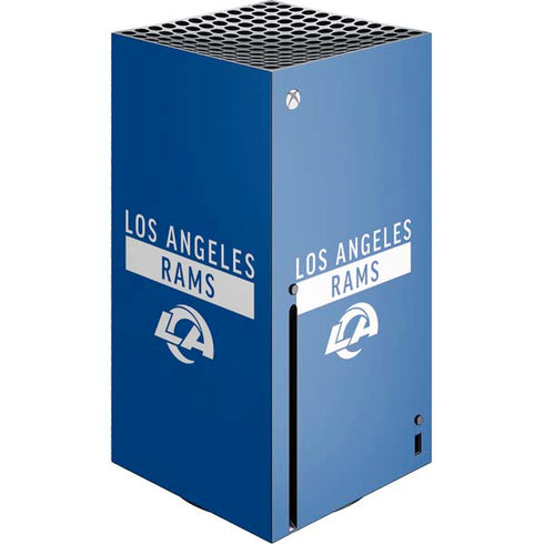 NFL Los Angeles Rams Blue Performance Series Xbox Series X Console Skin