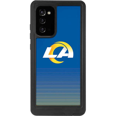 NFL Los Angeles Rams Breakaway Galaxy Note20 5G Waterproof Case