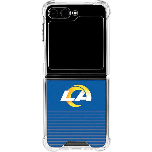 NFL Los Angeles Rams Breakaway Galaxy Z Flip5 5G Clear Case