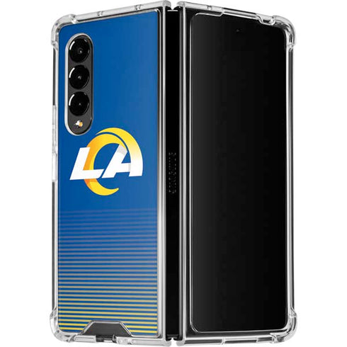 NFL Los Angeles Rams Breakaway Galaxy Z Fold4 5G Clear Case