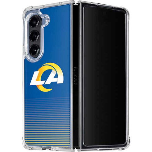 NFL Los Angeles Rams Breakaway Galaxy Z Fold5 5G Clear Case
