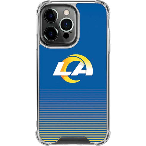 NFL Los Angeles Rams Breakaway iPhone 15 Pro Clear Case