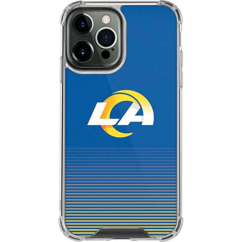 NFL Los Angeles Rams Breakaway iPhone 14 Pro Max Clear Case