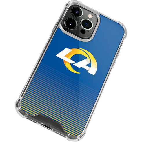 NFL Los Angeles Rams Breakaway iPhone 15 Pro Max Clear Case