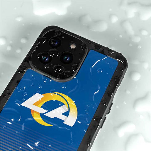 NFL Los Angeles Rams Breakaway iPhone 14 Pro Max Waterproof Case