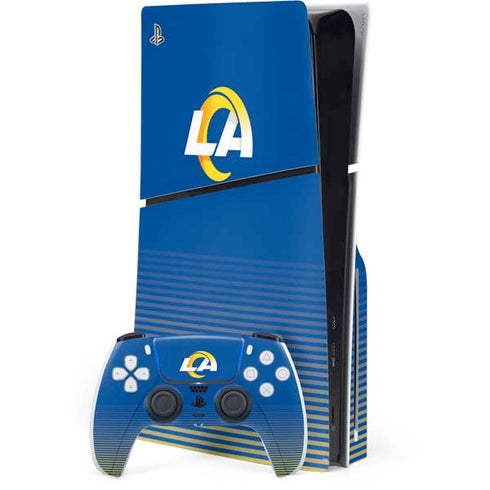 NFL Los Angeles Rams Breakaway PS5 Slim Disk Bundle Skin