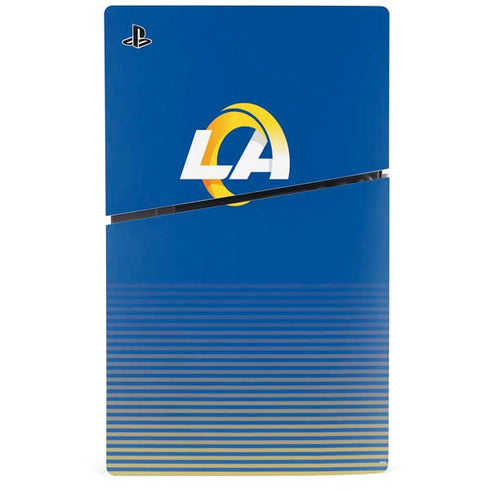 NFL Los Angeles Rams Breakaway PS5 Slim Disk Console Skin