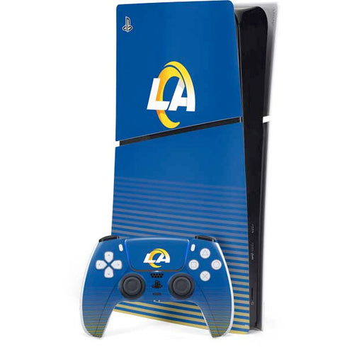 NFL Los Angeles Rams Breakaway PS5 Slim Digital Edition Bundle Skin