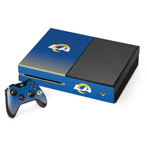 NFL Los Angeles Rams Breakaway Xbox One Console and Controller Bundle Skin