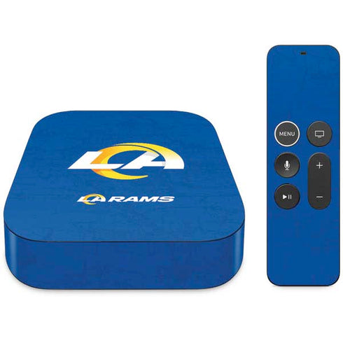 NFL Los Angeles Rams Distressed Apple TV Skin