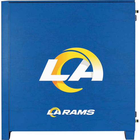 NFL Los Angeles Rams Distressed Corsair 4000D Tempered Glass Mid-Tower ATX Case Skin