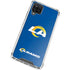 NFL Los Angeles Rams Distressed Galaxy A12 Clear Case