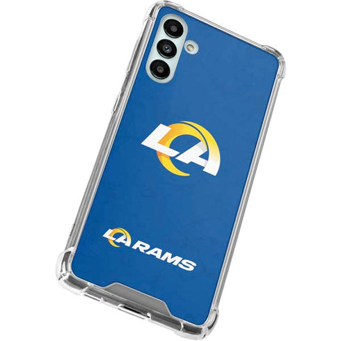 NFL Los Angeles Rams Distressed Galaxy A13 5G Clear Case