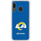 NFL Los Angeles Rams Distressed Galaxy A20 Clear Case