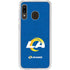NFL Los Angeles Rams Distressed Galaxy A20 Clear Case
