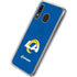 NFL Los Angeles Rams Distressed Galaxy A20 Clear Case